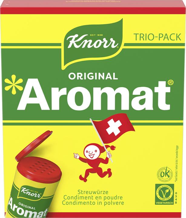 Knorr Aromat Recharge de condiment en poudre Trio-Pack, assaisonnement optimal de nombreux plats (270 g)
