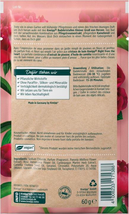Actual product image Kneipp A little greeting from the heart (Bath salts)