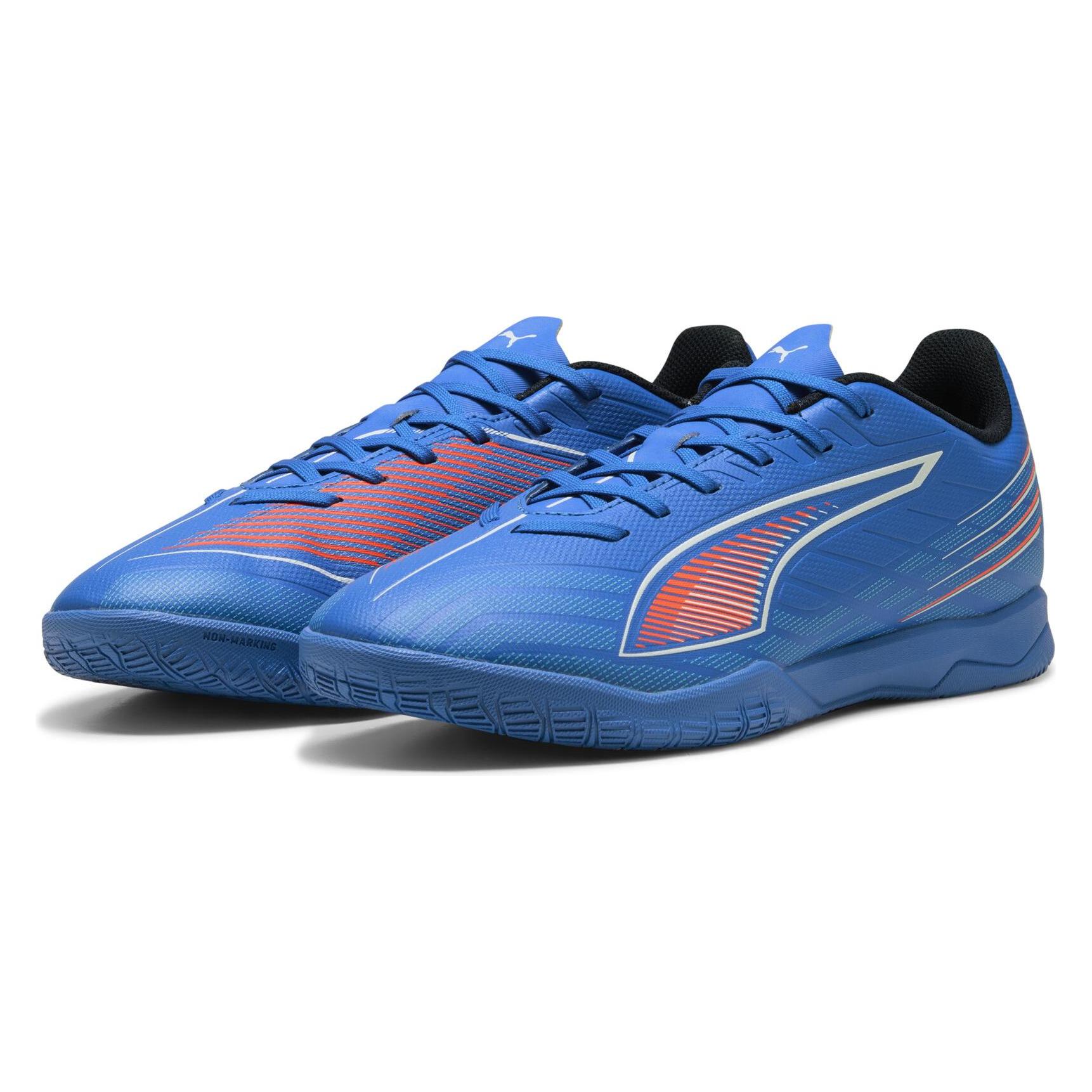 Puma, Unisex, Hallenschuhe, Ultra 6 Play It (40), Blau, Rot, Weiss