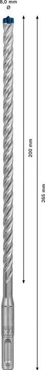 Actual product image Bosch Professional Zubehör Expert SDS plus-7X hammer drill, 8 x 200 x 265 mm,30 pcs. (8.00 mm)
