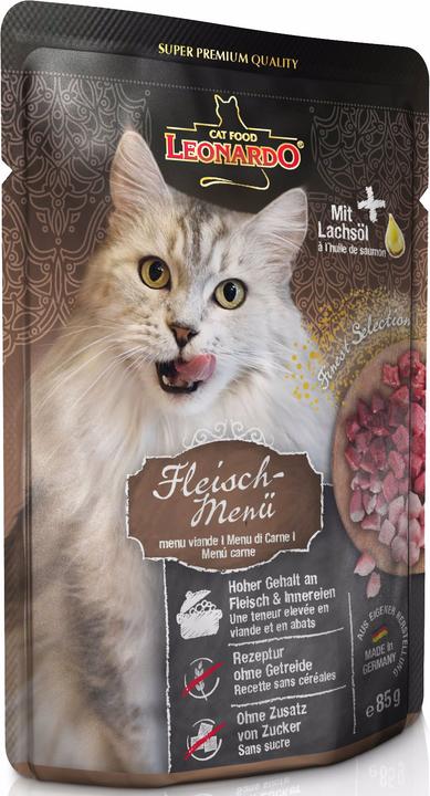 Image du produit Leonardo Cat Food Menu en sachet fraîcheur (Adulte, 1 pcs, 85 g)