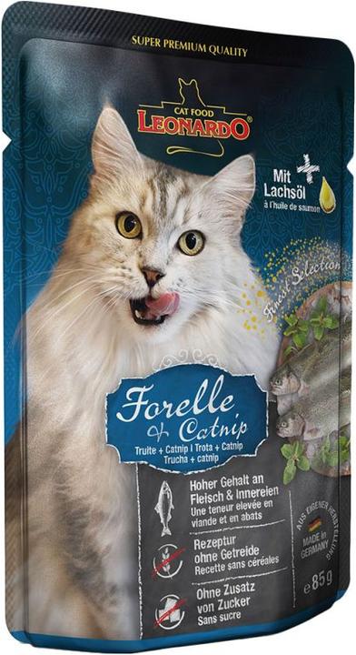 Produktbild Leonardo Cat Food Forelle & Catnip (Adult, 16 Stk., 1360 g)