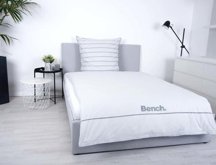 Image du produit Herding Klaus GmbH Garniture de lit Bench à rayures noir/blanc (Housse de couette, 160 x 210 cm)