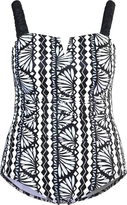Image du produit Ulla Popken Maillot de bain à bonnets souples, bretelles élastiques, matière recyclée (60)