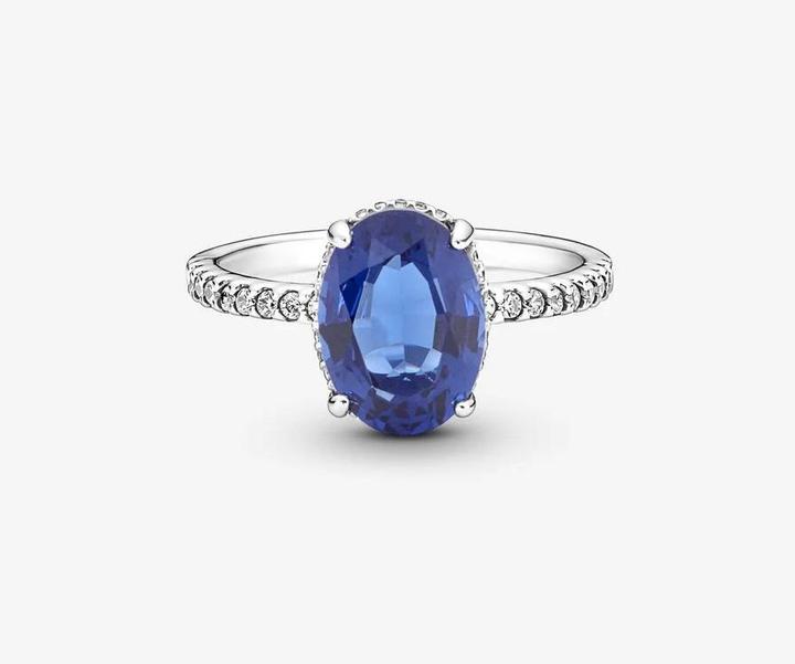 Actual product image Pandora Sparkling Statement Halo Ring (56, 925 Silver)