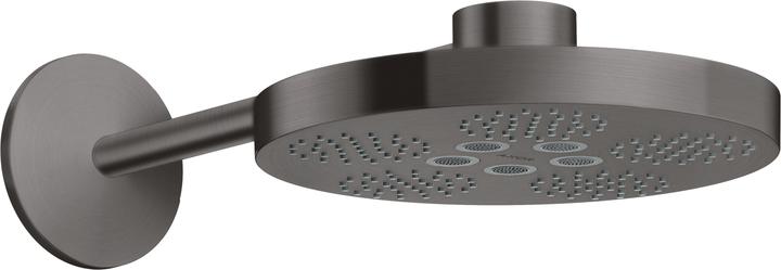 hansgrohe Hoofddouche 280 2jet AXOR ONE met douchearm geborsteld zwart chroom (2 Typen balken, 12 l/min)