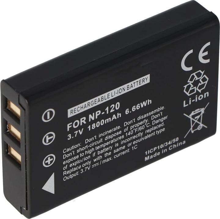 Immagine prodotto AccuCell Akku NP-120, BP-1500S, D-LI7, DB-43 (Batteria della fotocamera)