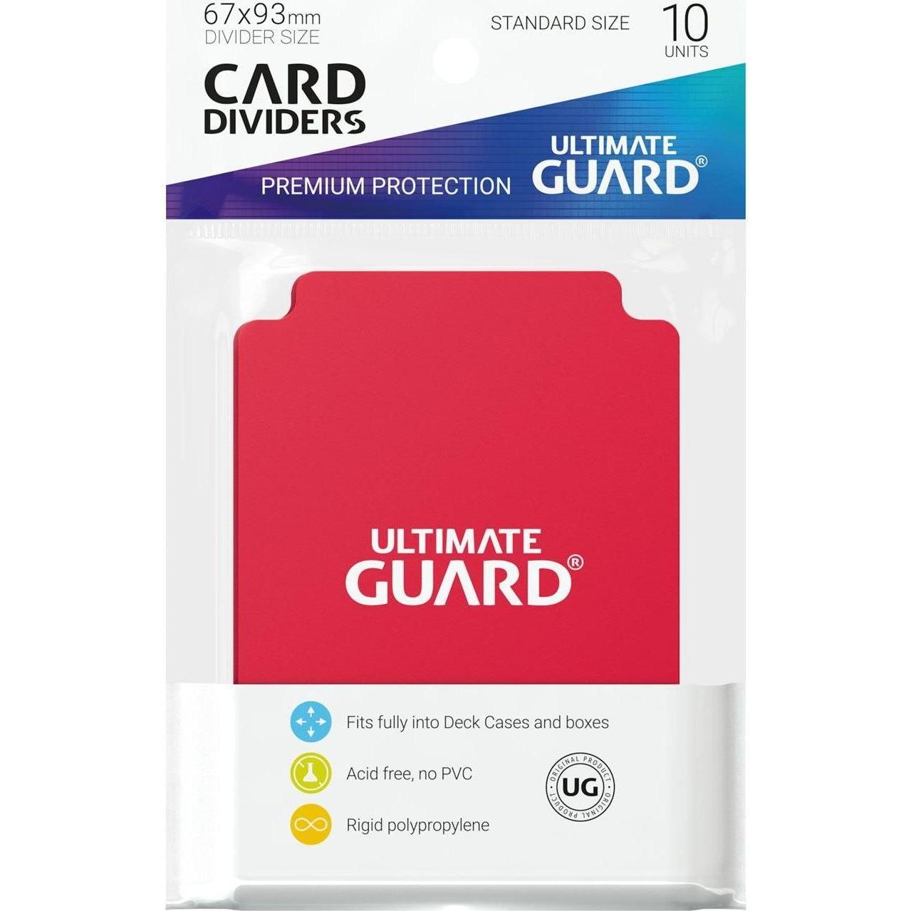 Ultimate Guard Kartentrenner Standardgrösse Rot 10