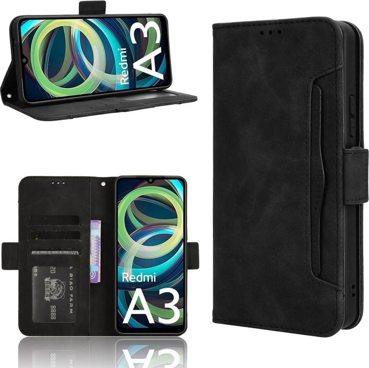 Image du produit Cover-Discount Xiaomi Redmi A3 - Etui avec de nombreuses poches pour cartes (Xiaomi Redmi A3)