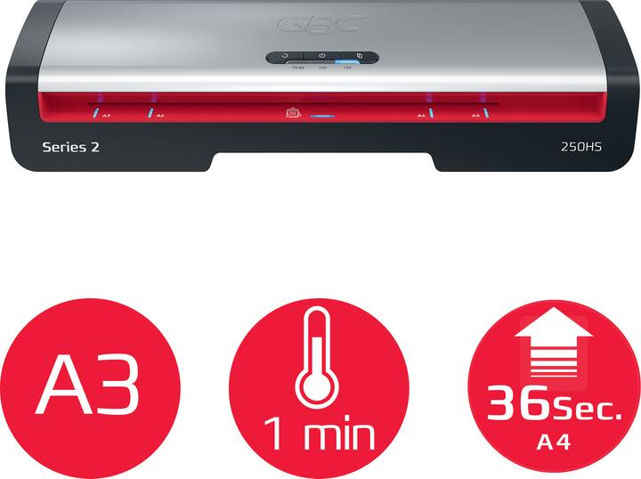 Actual product image GBC Laminator 250HS (EU version) (100 µm, 125 µm, A3, A4, Credit card)
