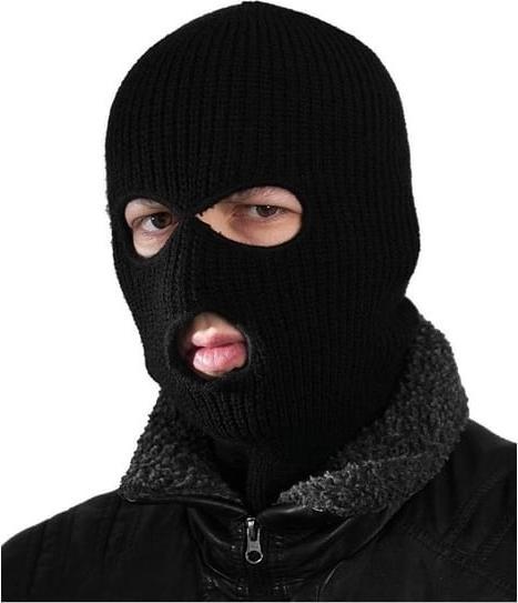 Actual product image Funny Stocking mask black