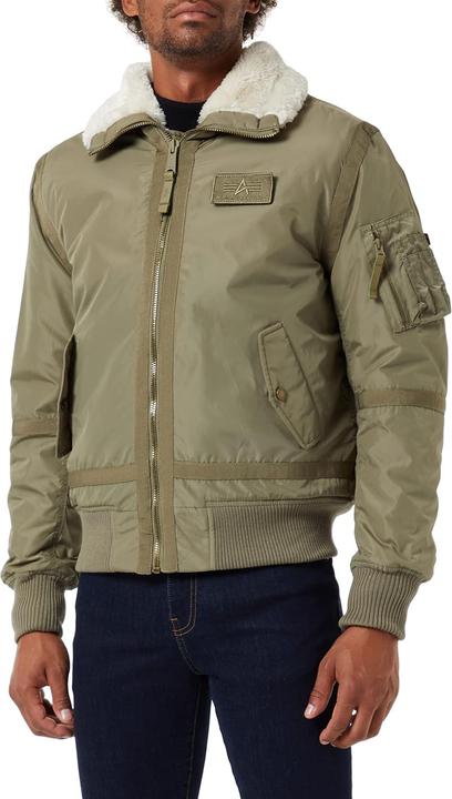 Actual product image Alpha Industries Slender Fit Bomber Jacket with Logo Patch and Remove Before Flight Tag (XXL)