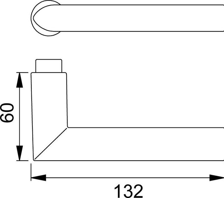 Actual product image Hoppe Handle sets 1140/42KV/42KVS Stockholm (Door handle)