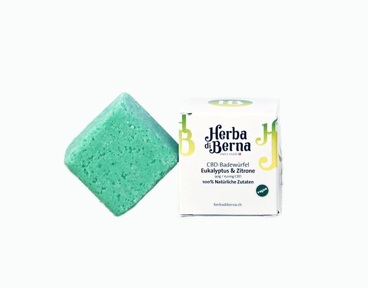 Actual product image Herba di Berna CBD Badekugel Eukalyptus & Zitrone (Bath bombs, 90 g)