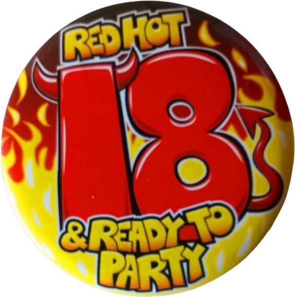 Actual product image Generic Ready To Party Monster 18th Badge