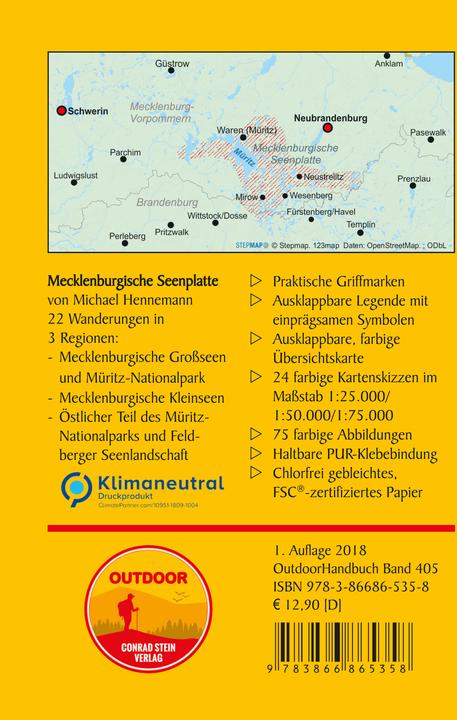 Produktbild Mecklenburgische Seenplatte (Deutsch, Michael Hennemann, 2018)