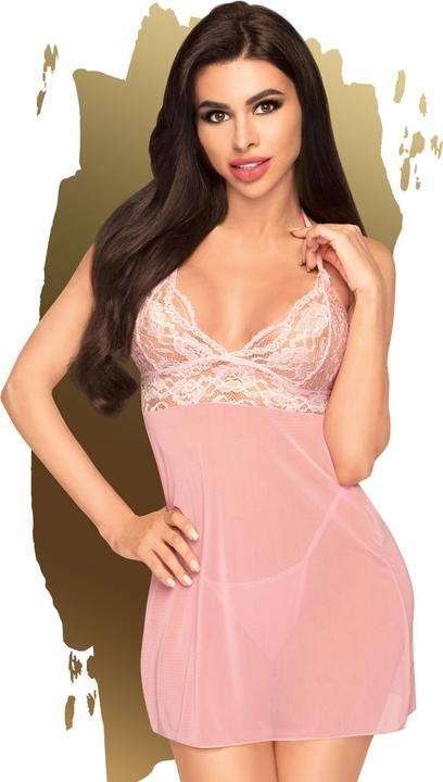 Actual product image Penthouse Lingerie Bedtime story - Mini dress with thong, 2 pieces - rose (M, L)
