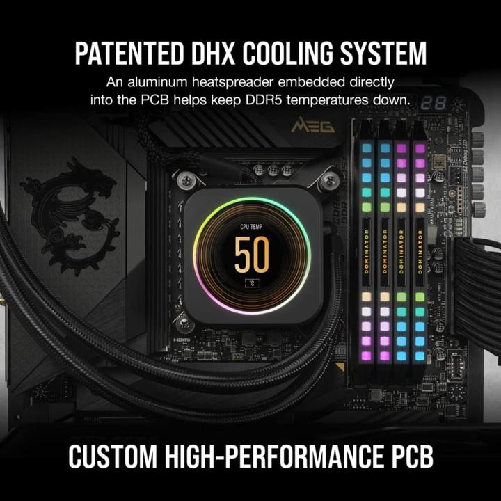 Produktbild Corsair Dominator Platinum RGB (4 x 16GB, 6200 MHz, DDR5-RAM, DIMM)