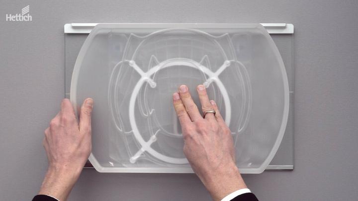 Actual product image Hettich ComfortSpin turntable 360° rotatable (organiser fridge, bathroom, cupboard food-safe)