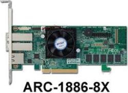 Areca Raid Controller ARC-1886-8X 8-Port Tri Mode PCIe 4.0 x8 2x SFF 8644 (extern) LP