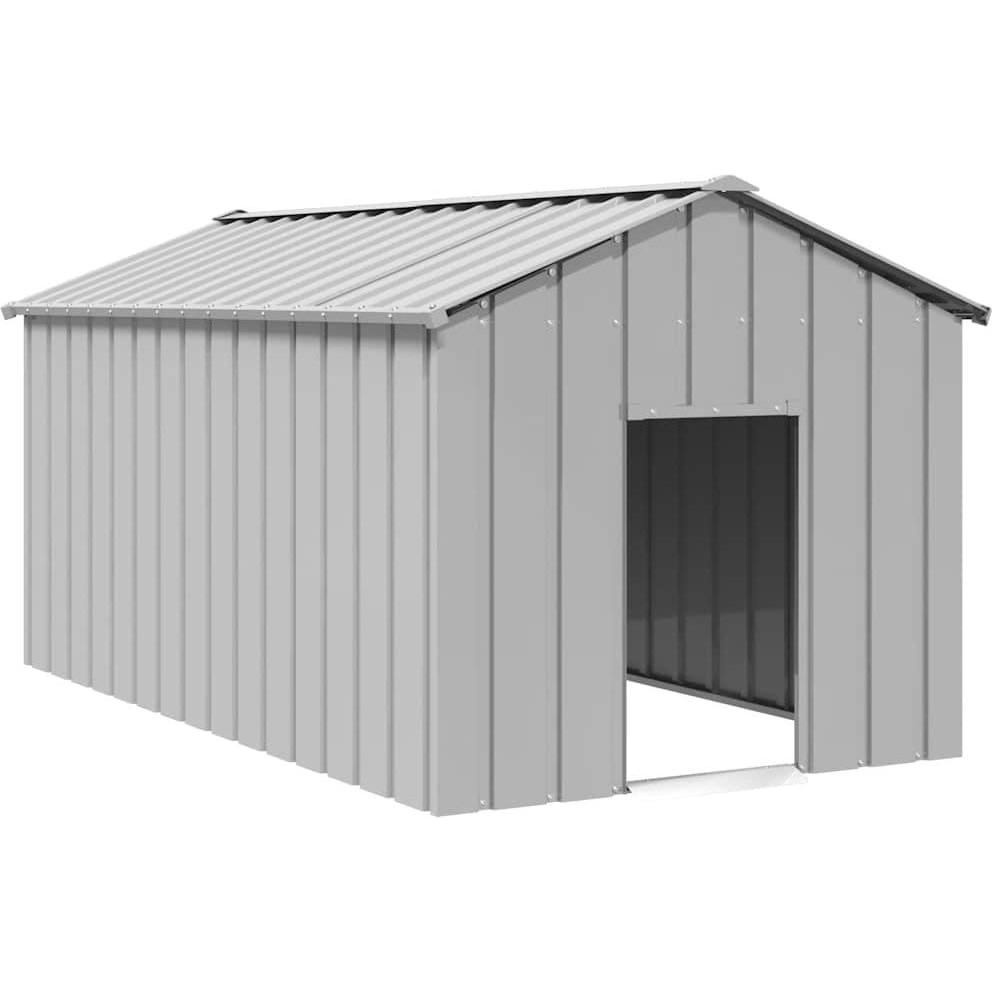 Comparer les prix de vidaXL Niche pour chien avec toit noir 114x202x101 cm acier galvanisé