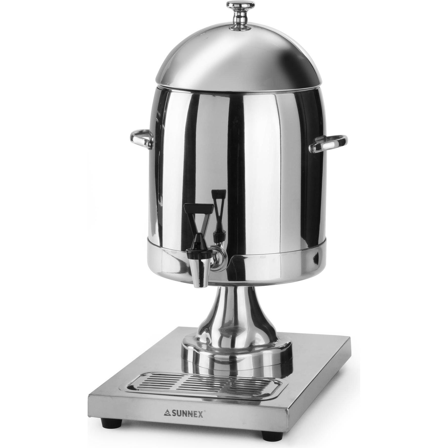 Hendi Milchspender mit Eiszylinder 10,5 l Edelstahl, Milchaufschäumer, Silber