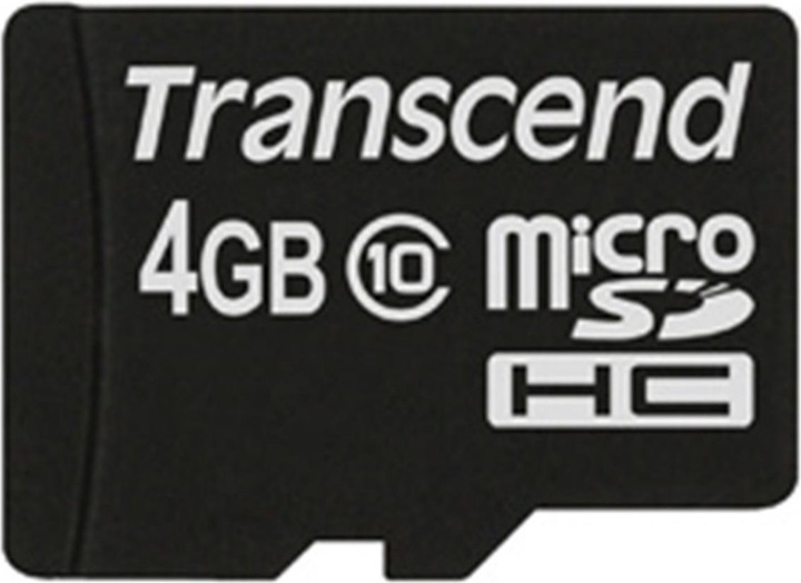 Image du produit Transcend microSDHC sans adaptateur (4 Go, microSDHC, U1, UHS-I)