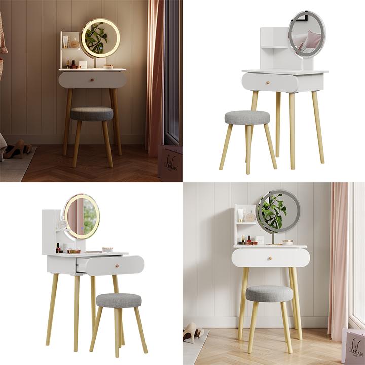 Actual product image Vicco Edda with stool (60 x 40 x 127 cm)