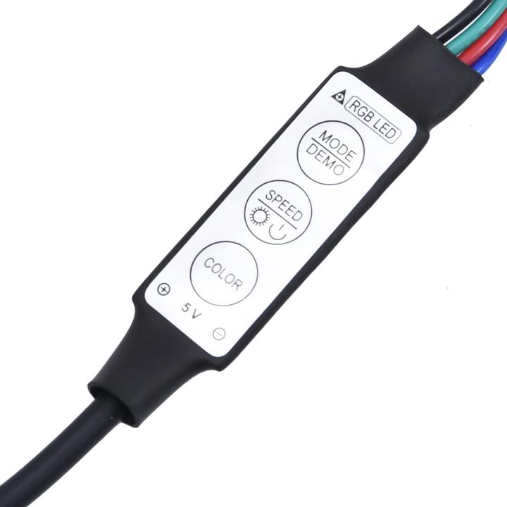 Produktbild VidaXL Nachttisch mit LED-Leuchten (39 x 40 x 48.5 cm)