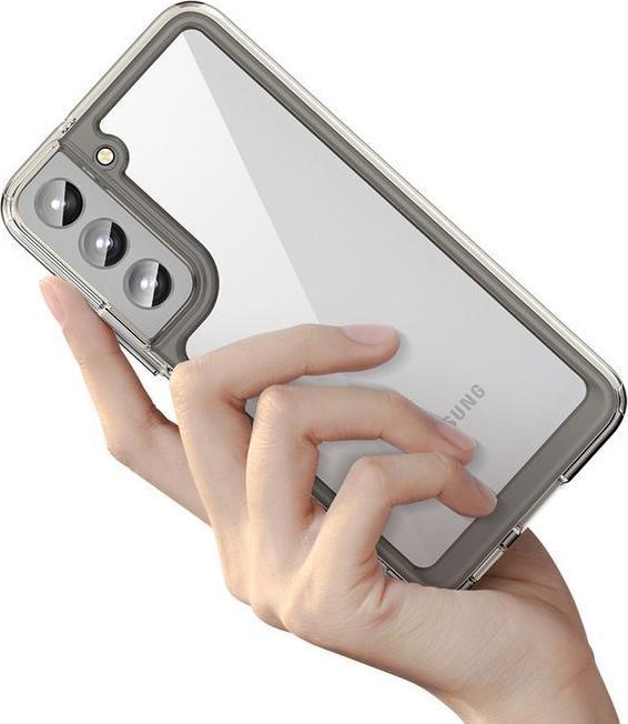 Actual product image Hurtel Outer Space Case Cover for Samsung Galaxy S22 + (S22 Plus) Hard Cover with Gel Frame Red (Samsung Galaxy S22+)