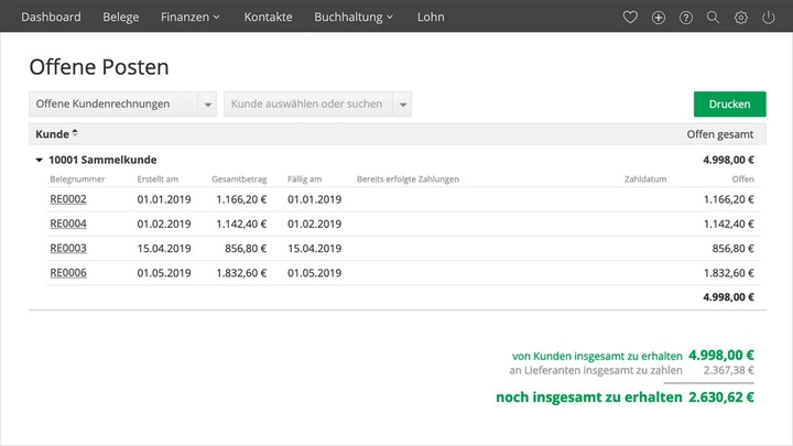 Actual product image Lexware lexoffice - XL (365 days) (Download) (1 User, 12 months)