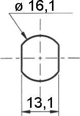 Actual product image Rohner Closure cylinder 8, type 1031/1061 (Locking cylinder)