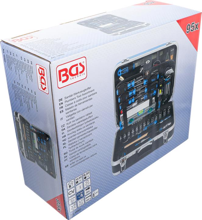 Productafbeelding BGS Sanitär-Werkzeugkoffer 95-tlg. (95 onderdelen)