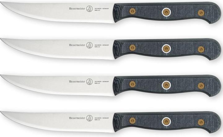 Actual product image Messermeister Custom steak knife set 1 piece, black/silver (4 pcs., Knife)