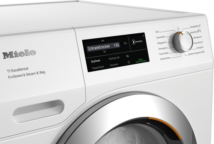 Produktbild Miele Wärmepumpen-Trockner TEL795 WP EcoSpeed&Steam&9kg (9 kg, Links)