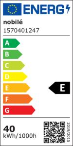 Energy Label Nobile 1570401443 LED Panel Q2S white (4560 lm)
