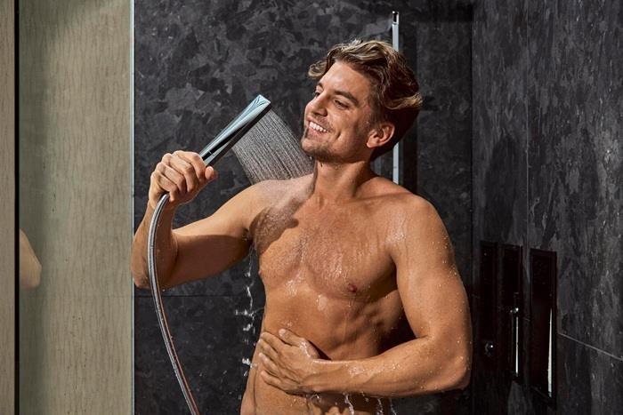 Produktbild hansgrohe Pulsify E Stabhandbrause 100, 1 Strahlart EcoSmart, 24320 (1 Strahlarten, 8 l/min)