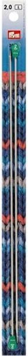 Produktbild Prym Stricknadeln 2.0 mm, Alu, 2 Stück, Grau