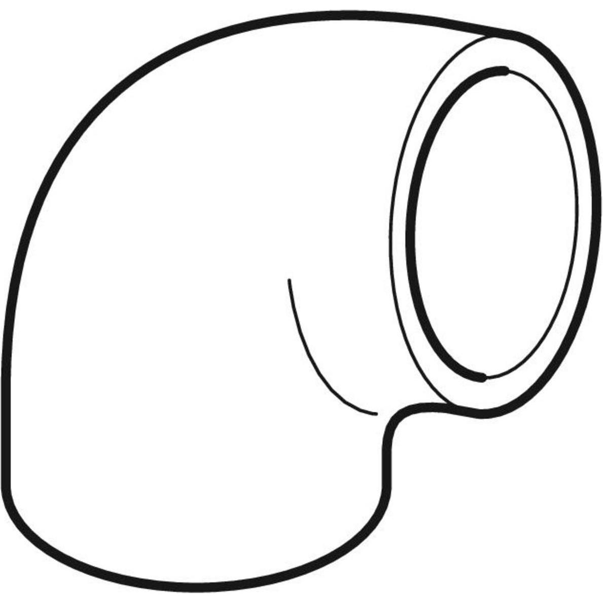Thumbnail - Geberit, Zubehör Sanitärinstallation, HDPE Bogen 88,5° d63