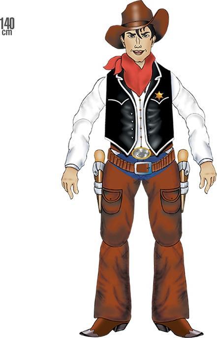 Actual product image Widmann Wall decoration cowboy (1 pcs.)