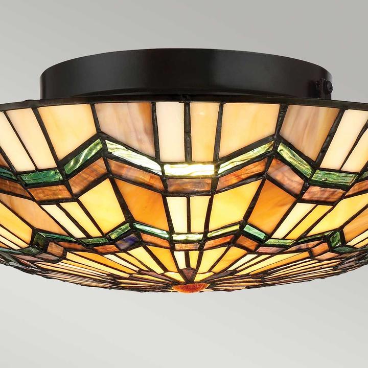 Actual product image Elstead Lighting Alcott ceiling light E27 2-fold 14cm Valiant Bronze (E27)