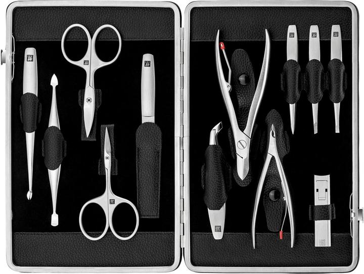 Actual product image Zwilling TWINOX frame case, 12 pcs | leather | black