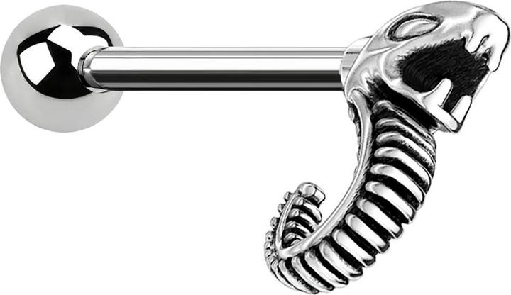 Immagine prodotto Star Piercing Micro Barbell silber Schlange (Ottone, Acciaio chirurgico 316L)