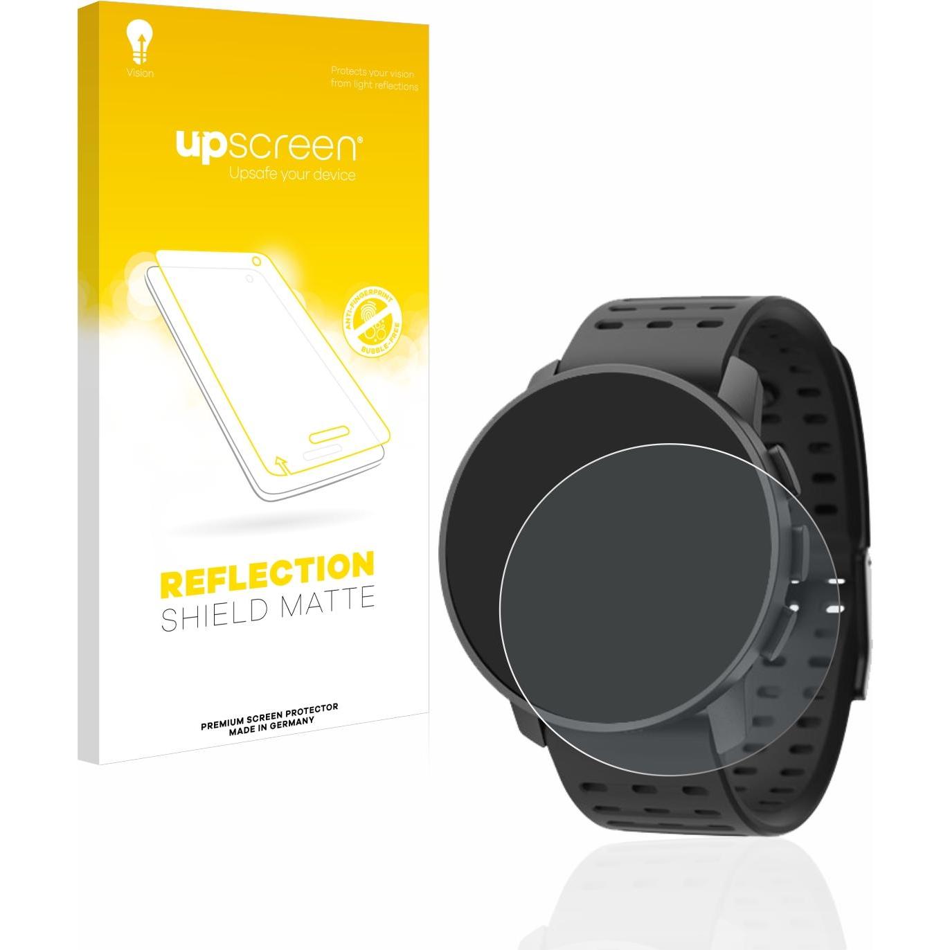 upscreen Reflection Shield Displayschutz Matt, Smartwatch Schutzfolie, Schwarz