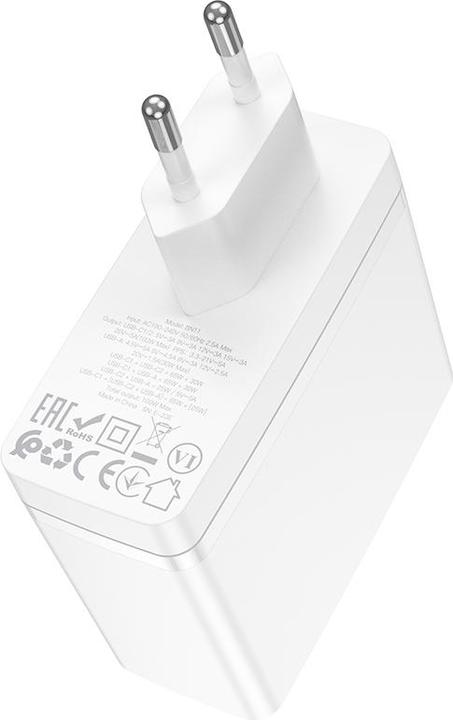 Immagine prodotto Borofone Netzladegerät BN11 Imperial - USB + 2x Typ C - QC 3.0 PD 100W weiss (100 W)