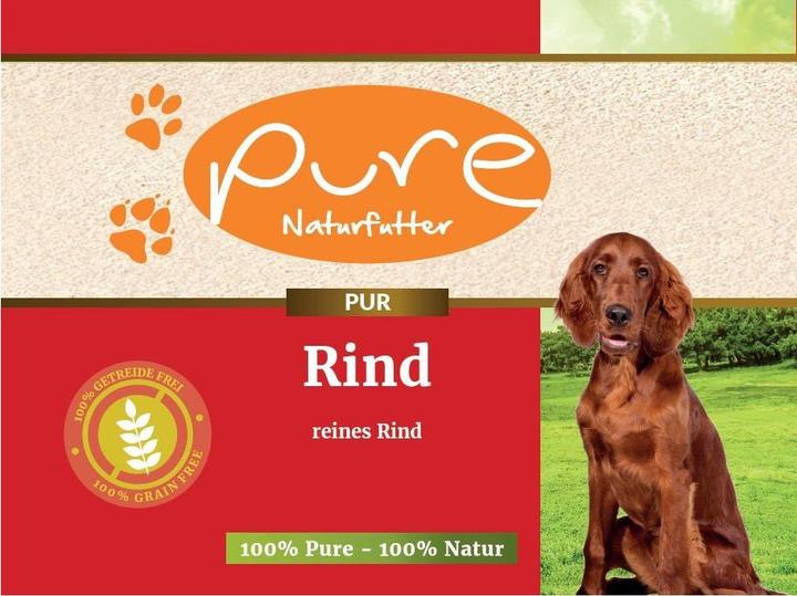 Produktbild Pure Naturfutter Hundemenü PUR-Fleischdose Rind (Adult, 1 Stk., 800 g)