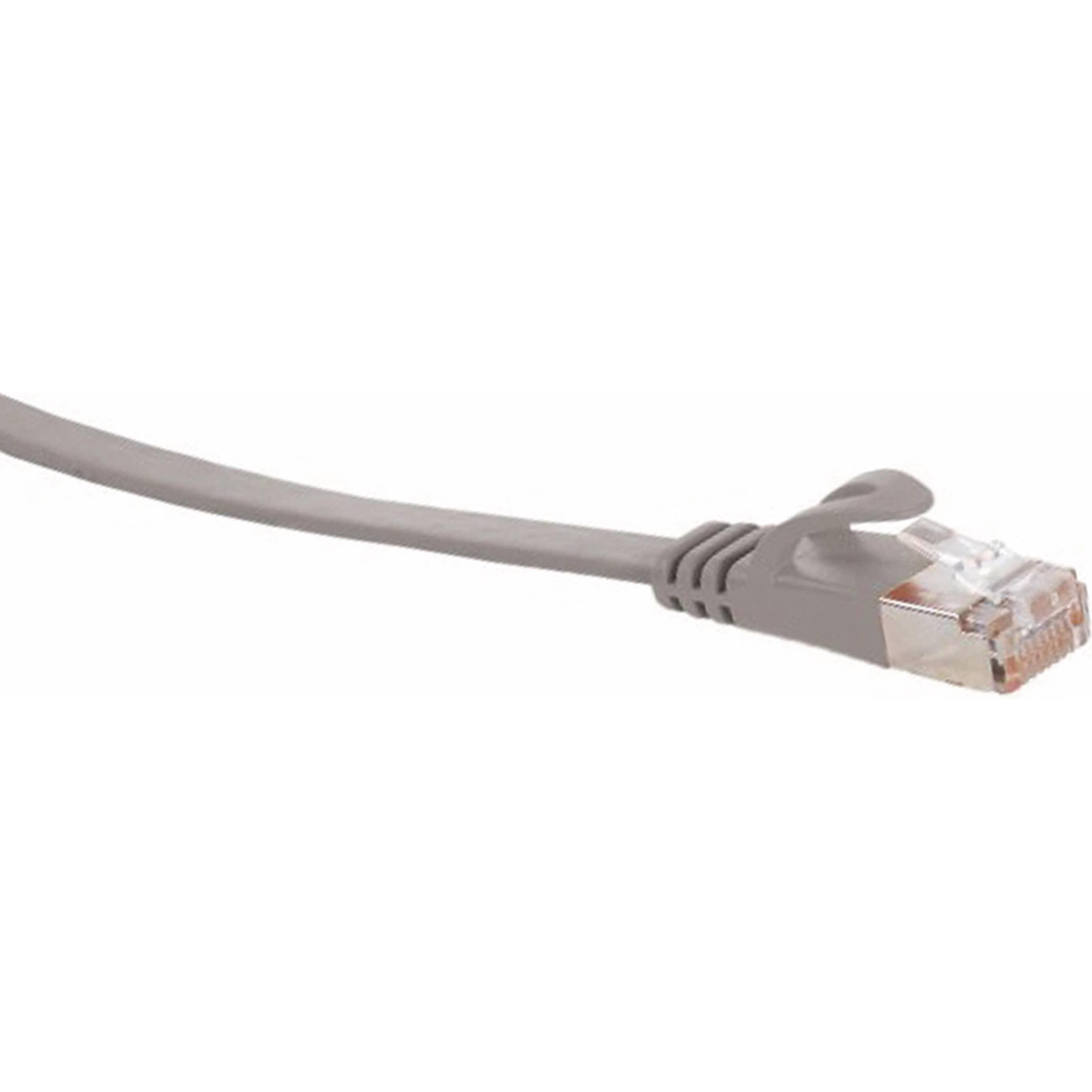 Thumbnail - Helos ultra flache Patchkabel U/FTP CAT 6A slim, grau 2,0m Slimline, Flachband-Patchkabel, geschirmt, beso (U/FTP, CAT6a...