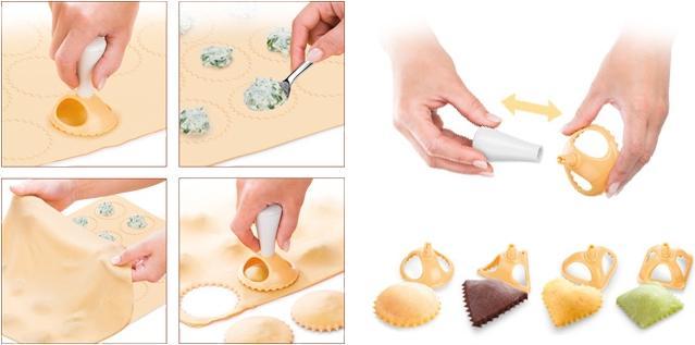 Produktbild Ocun Delicia Ravioli-Former, 4 Form