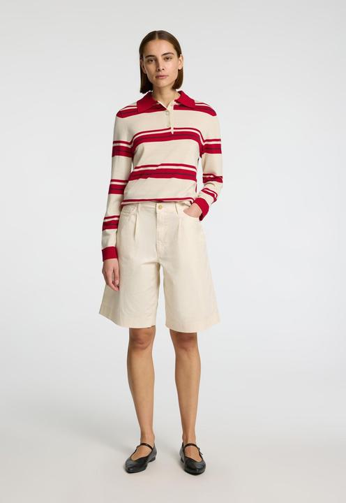 Actual product image Selected Femme 100% Merinowoll Langarm-Poloshirt (M)