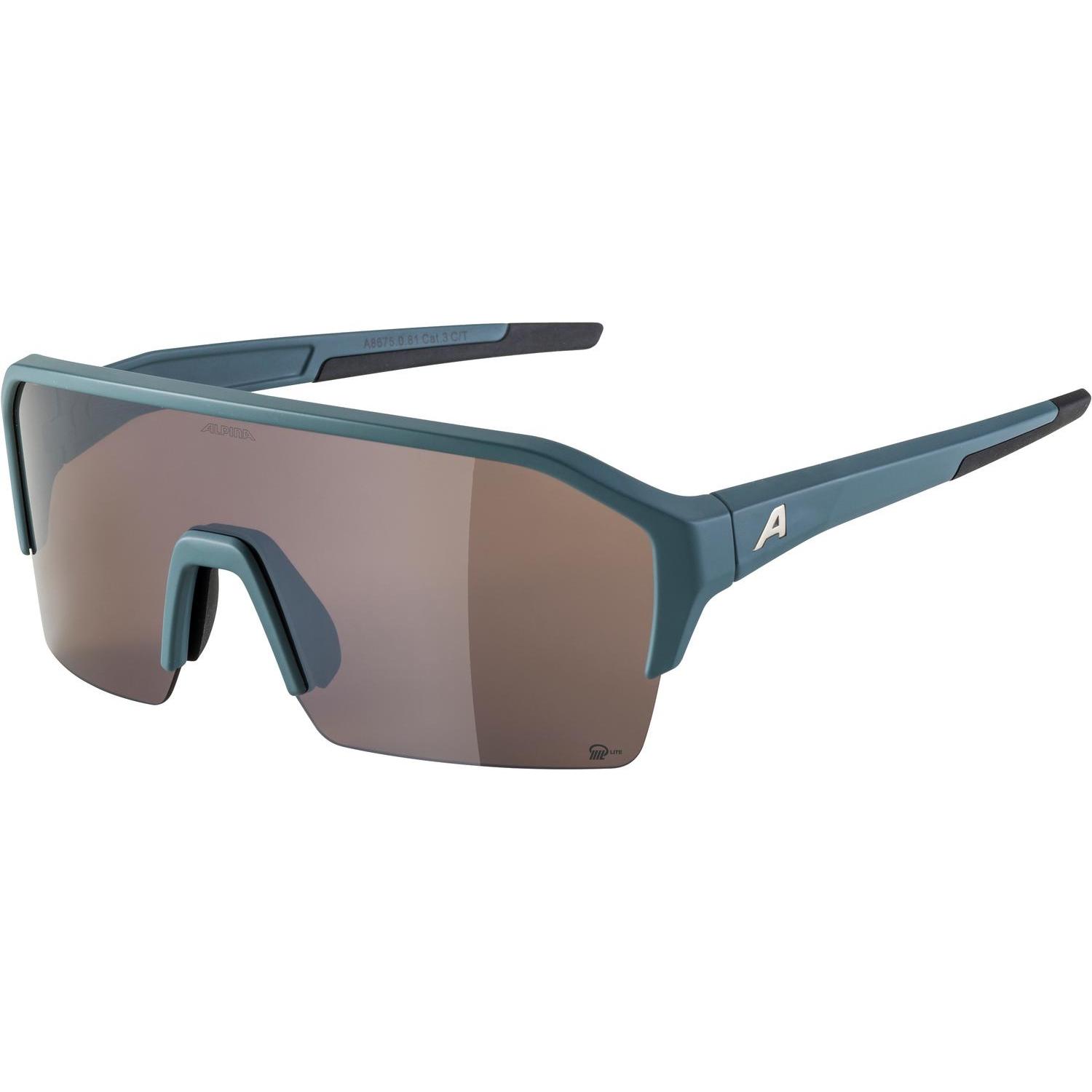 ALPINA SPORTS, Unisex, Sportbrille, Ram HR Q-Lite (Blau, Dirtblue Matt), Blau